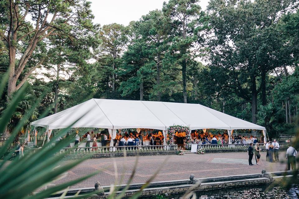 Tented Reception in Ren Court