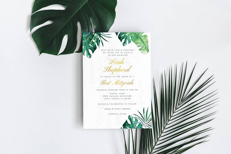 Tropical invitation