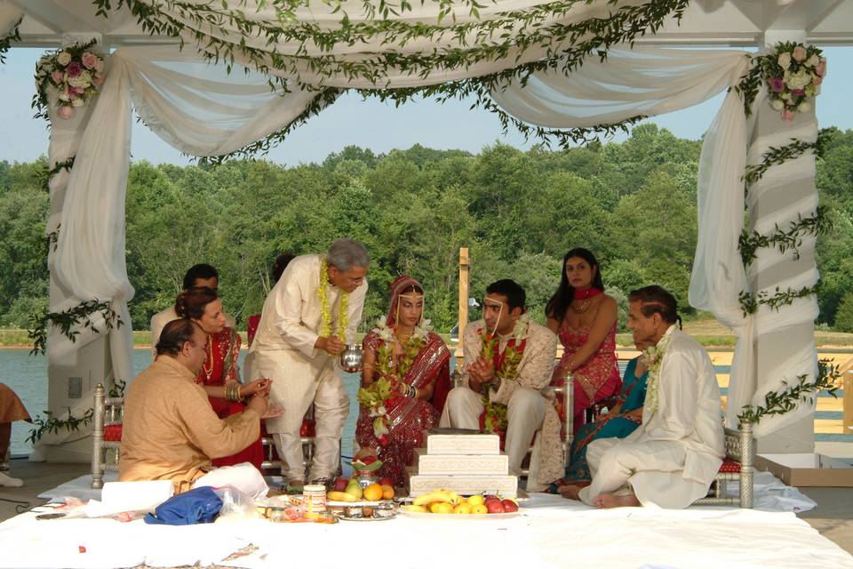 Wedding party portrait