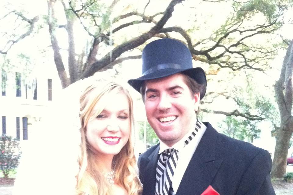 A Wedding With Rev Schulte.
https://www.facebook.com/AWeddingWithRevSchulte
Wedding at Whitefield Square, Savannah GA