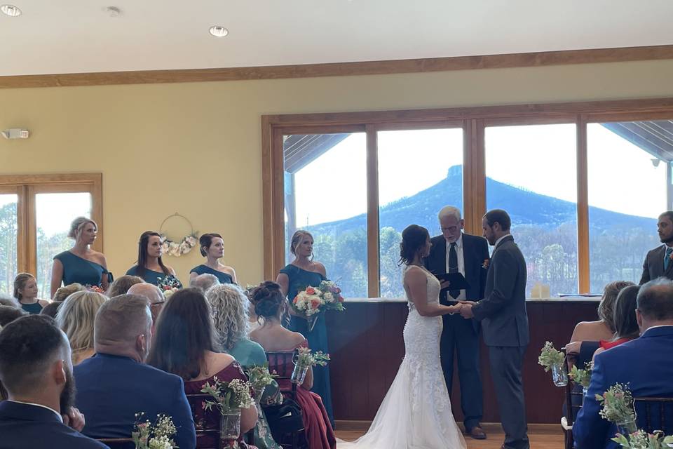Mountain View inside ceremony