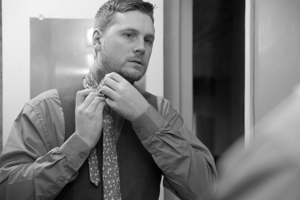 Groom Prepares