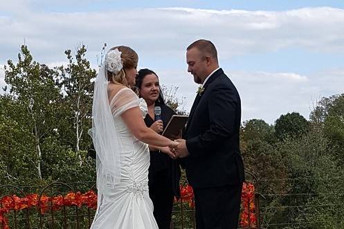 Wedding ceremony ongoing