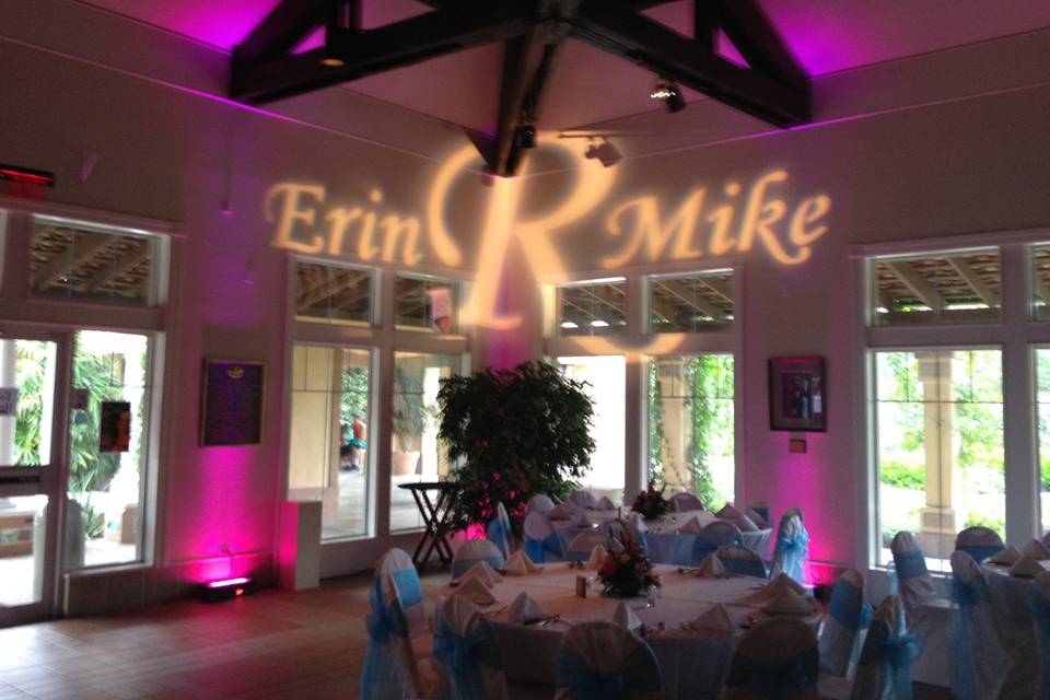 Wedding monogram light