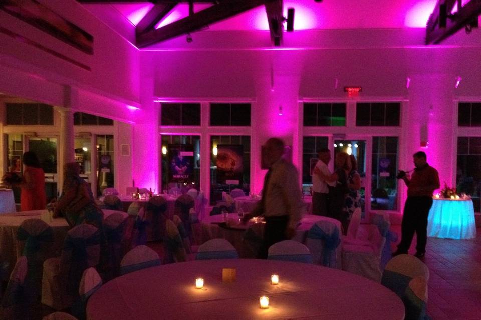 Reception area with guests