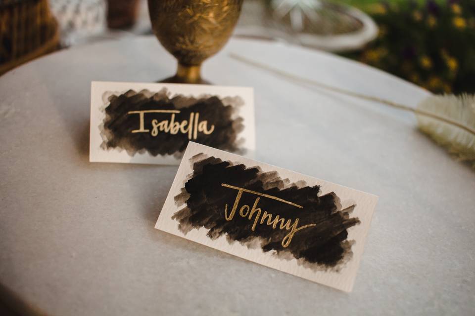 Moody place cards
