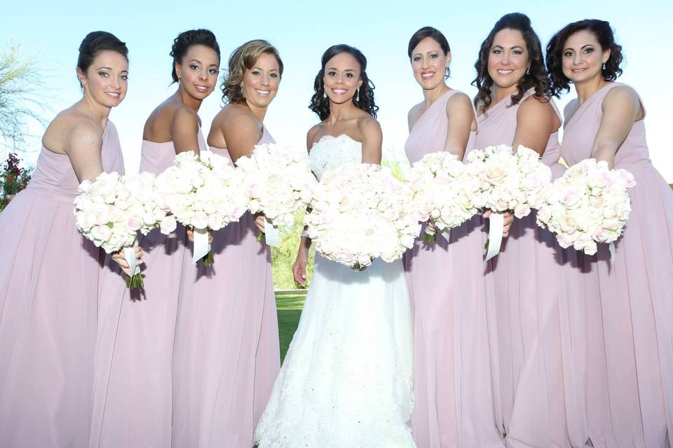 Beauties in blush pink