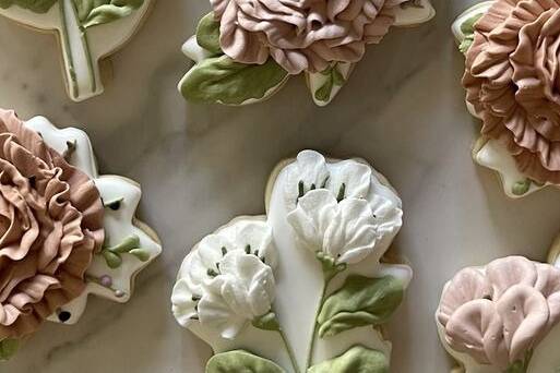 Floral cookies