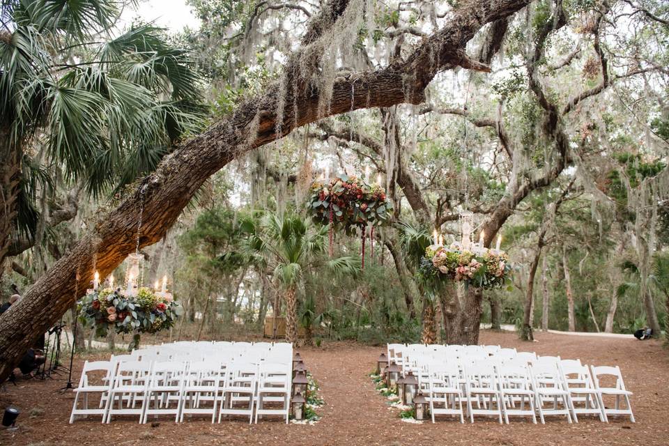 Boho Chic Wedding Ceremony