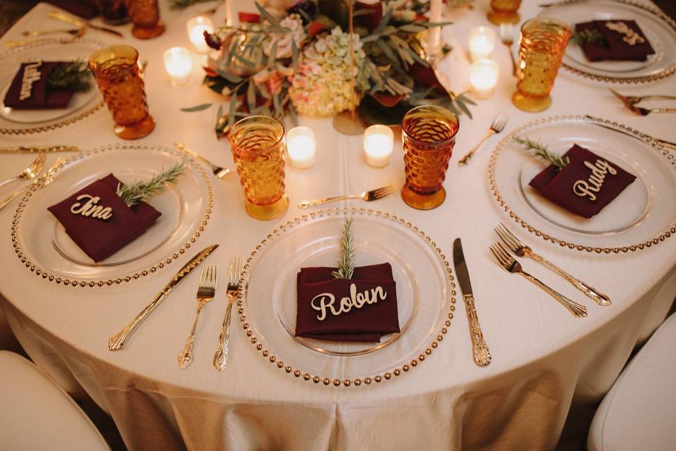 Tablescape & Guest Favors