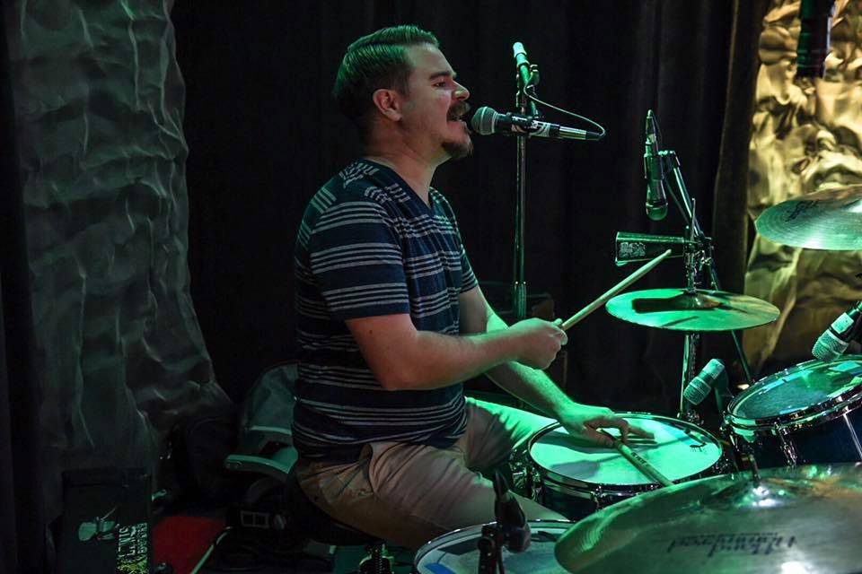 Drummer singing