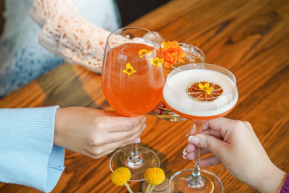 Hand crafted cocktails.