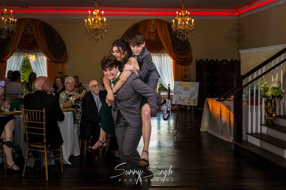 Playful Reception Entrance