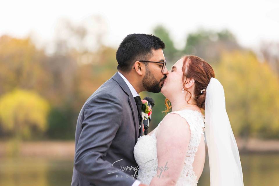 The First Kiss as Newlyweds