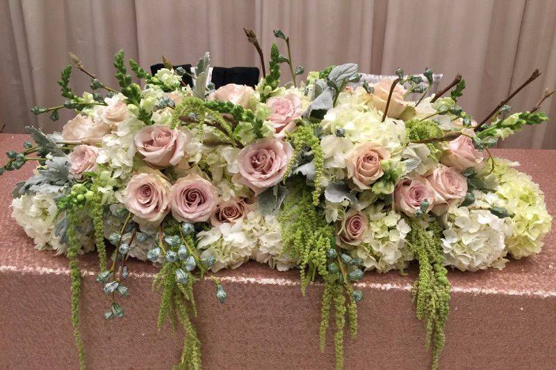 Long flower arrangement