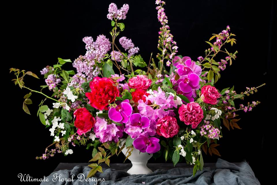Artistic floral arrangement