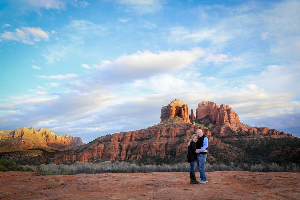 Sedona engagement photo