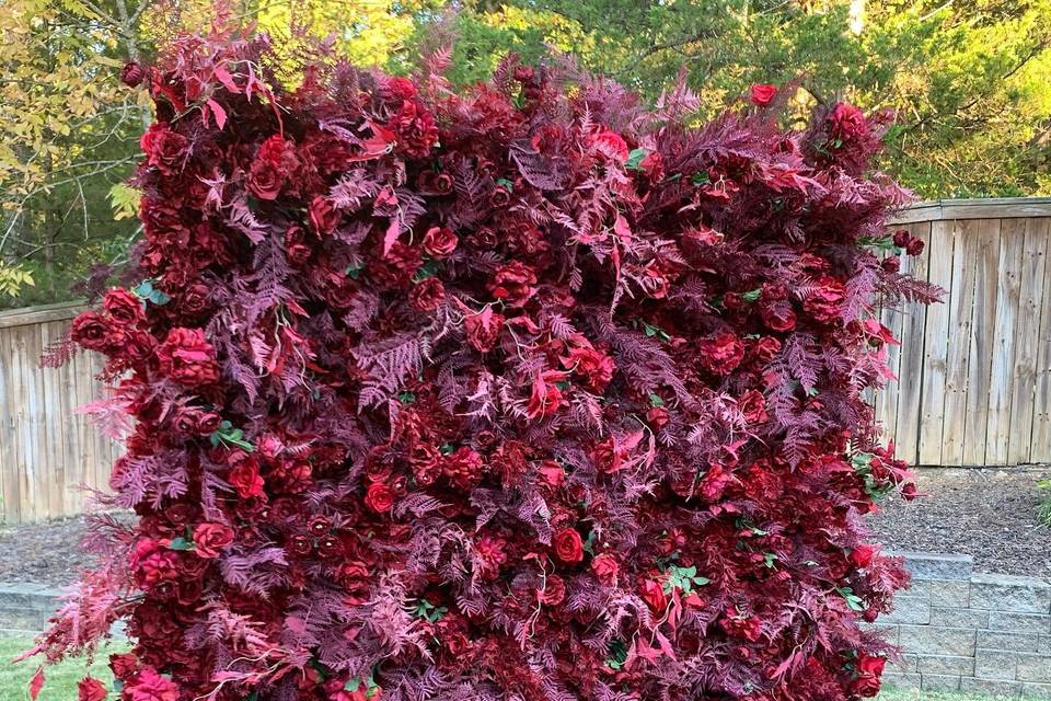 Red Flower Wall