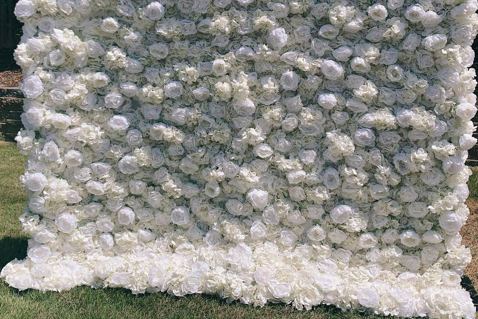 White Flower Wall