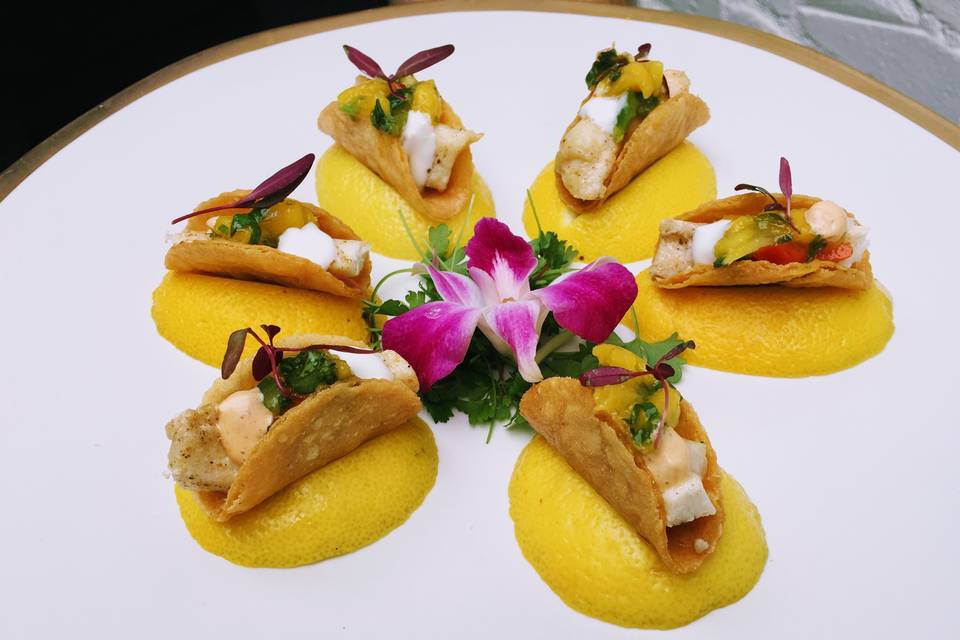 Halibut Mango Tacos Apps