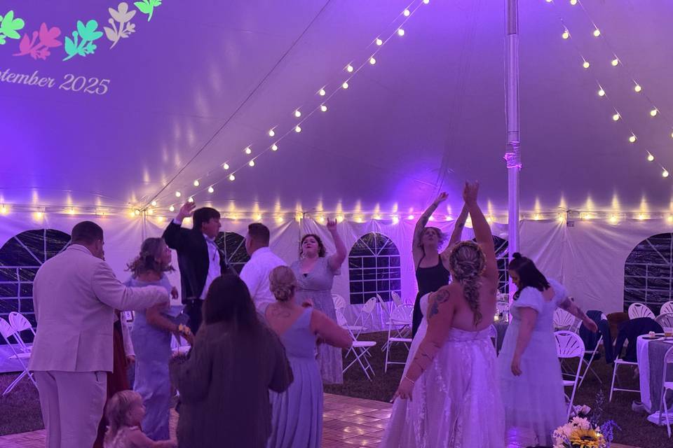 Tent reception