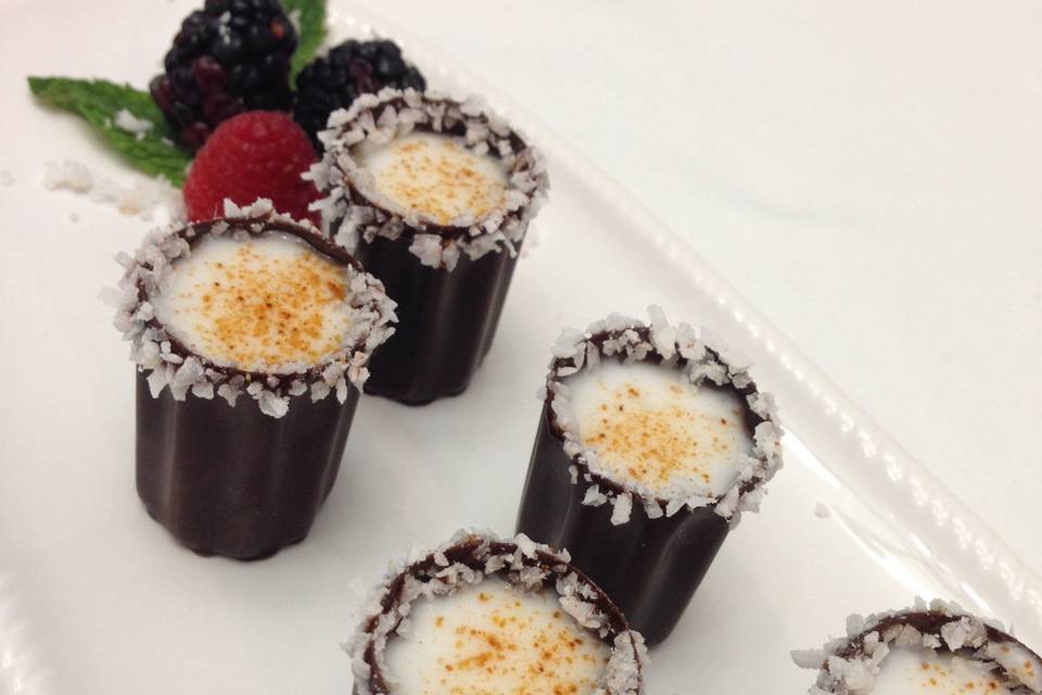 Coconut Chocolate Shooters