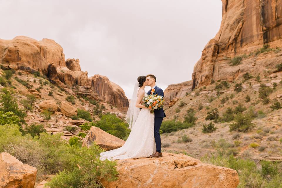 Wedding kiss