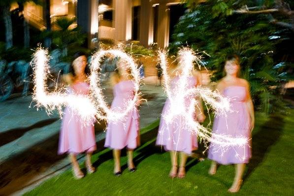 Sparkler letters