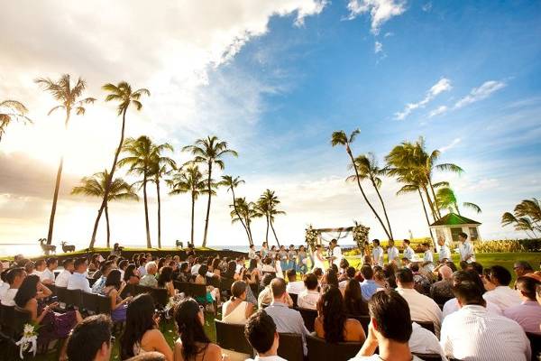 Clear skies on wedding day