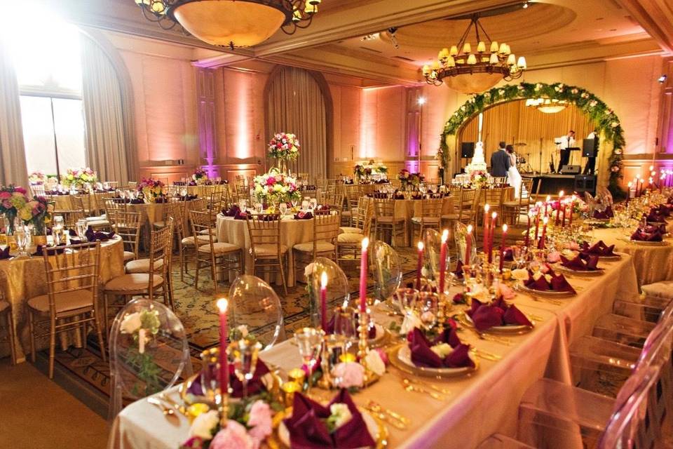 Head table and reception