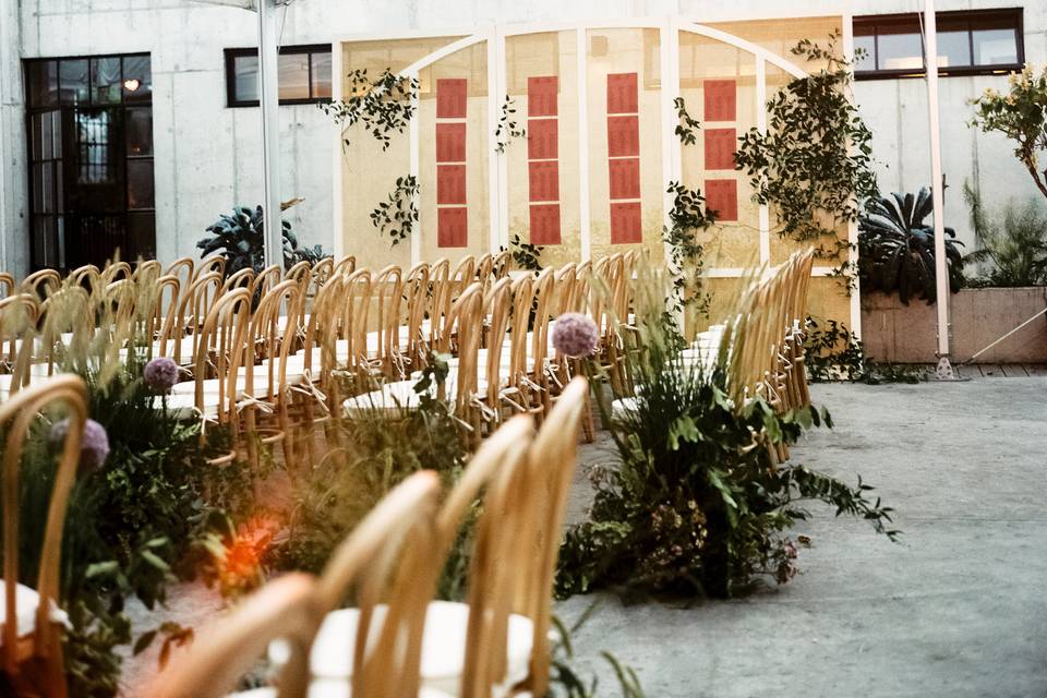 Ceremony in Courtyard