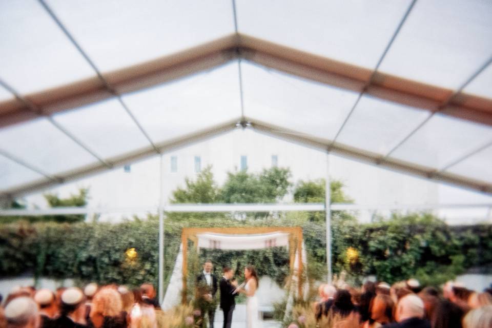 Ceremony in Courtyard