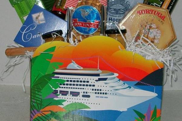 cruise ship theme basket