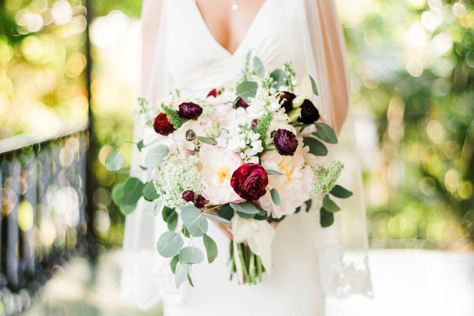 Groom with the bouquet