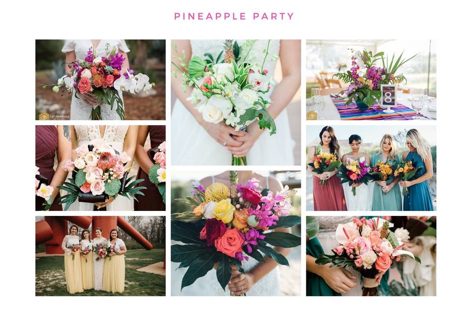 Pineapple Party Bouquets