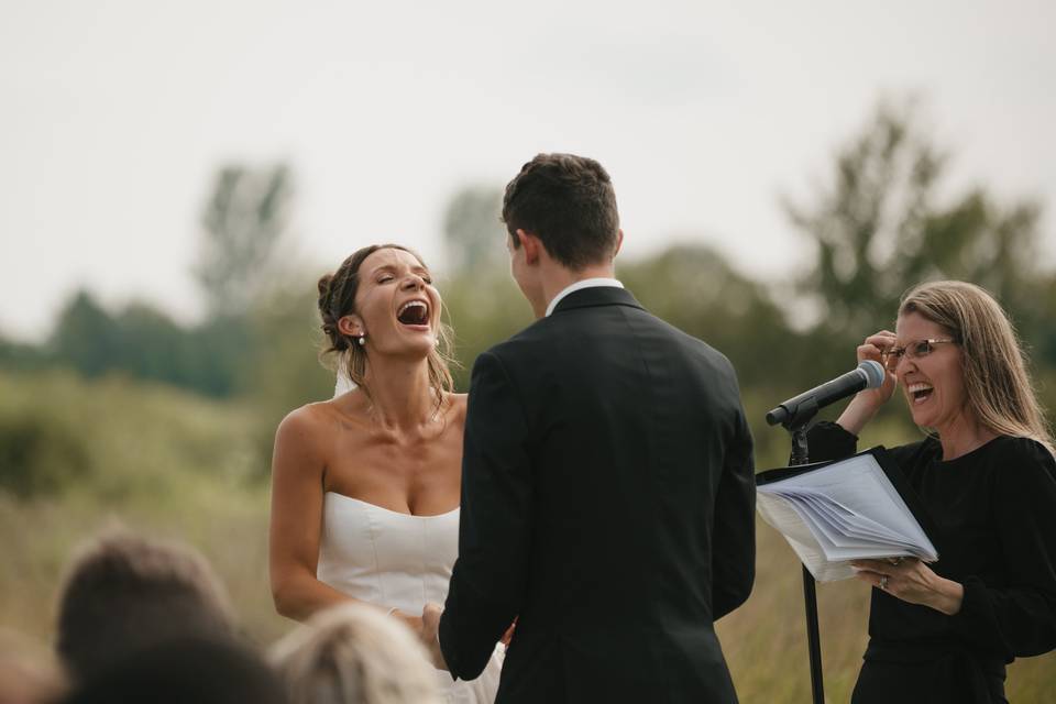 Humor in the ceremony