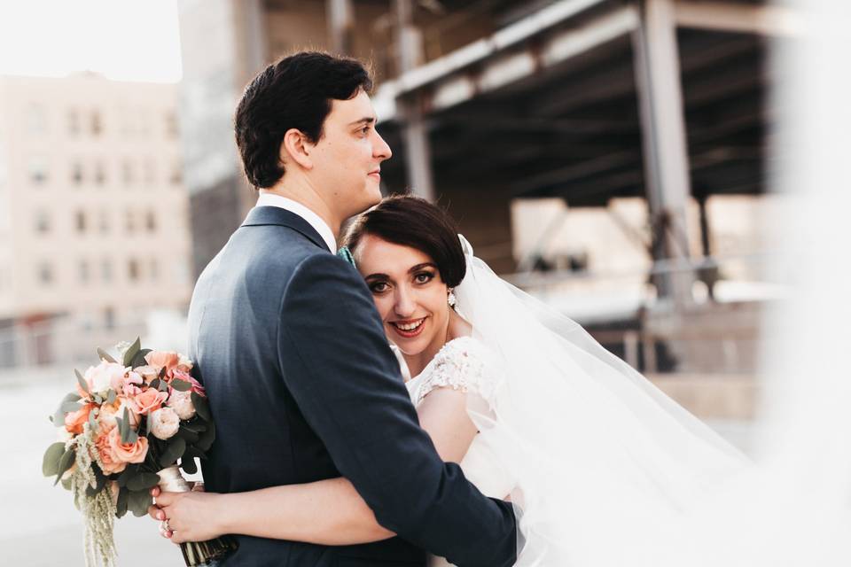 Raleigh Rooftop Couple