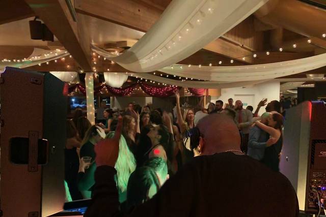 On the dance floor