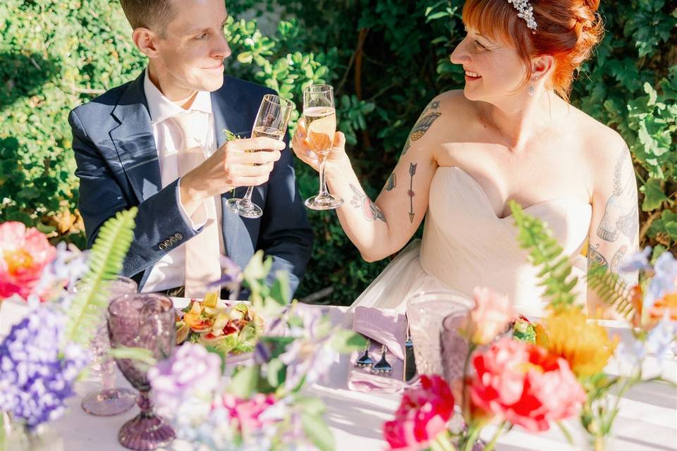 Cheers at the Sweetheart Table