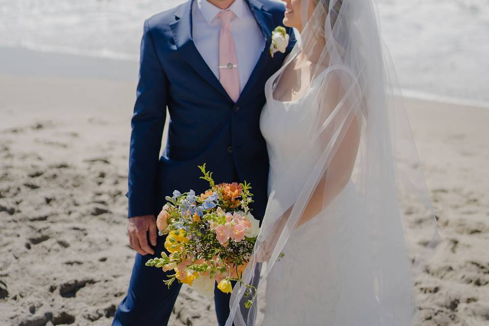 First look photos at the beach