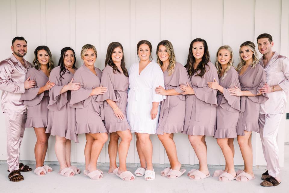The sweetest bridal party