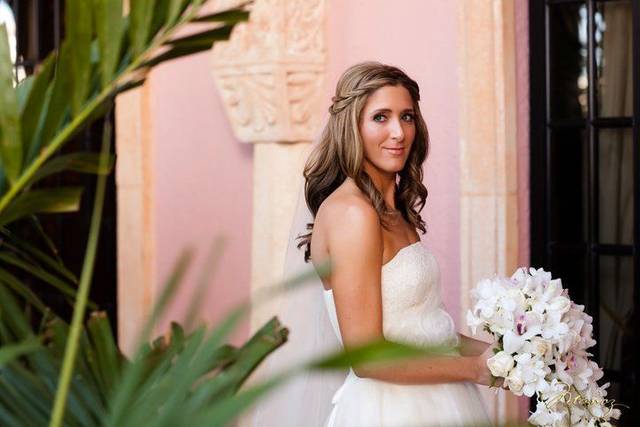 Bride holding her bouquet