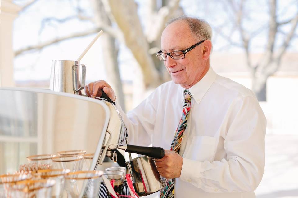 The master barista, Dave