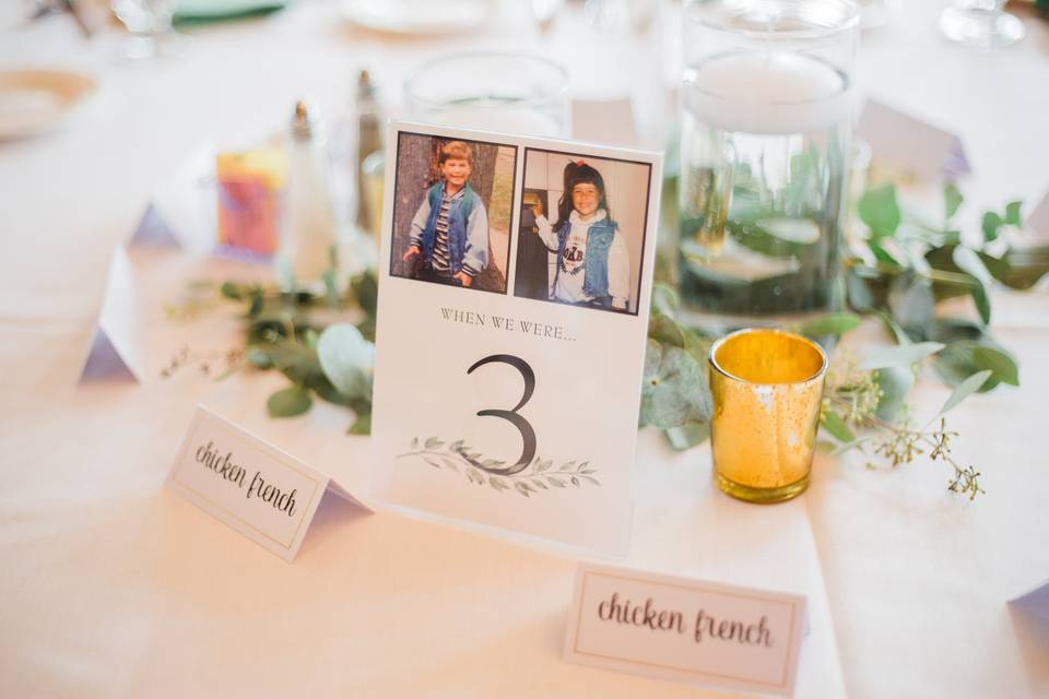 Table number