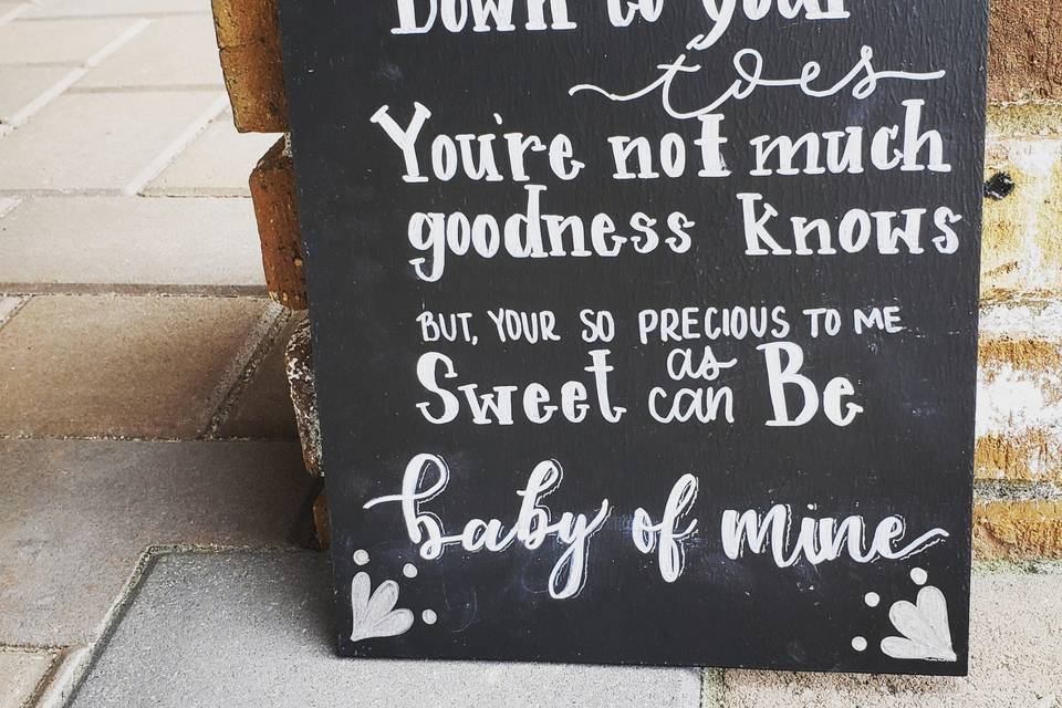 Chalkboards for a special day!