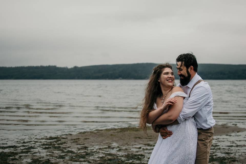 Lake wedding