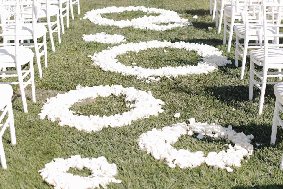 Ceremony with an ocean view