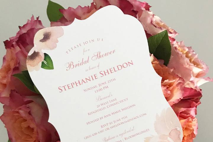 Floral invite