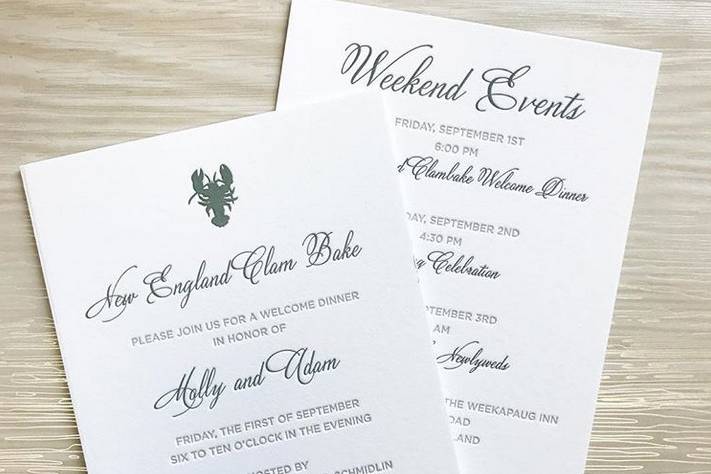 Invitation cards