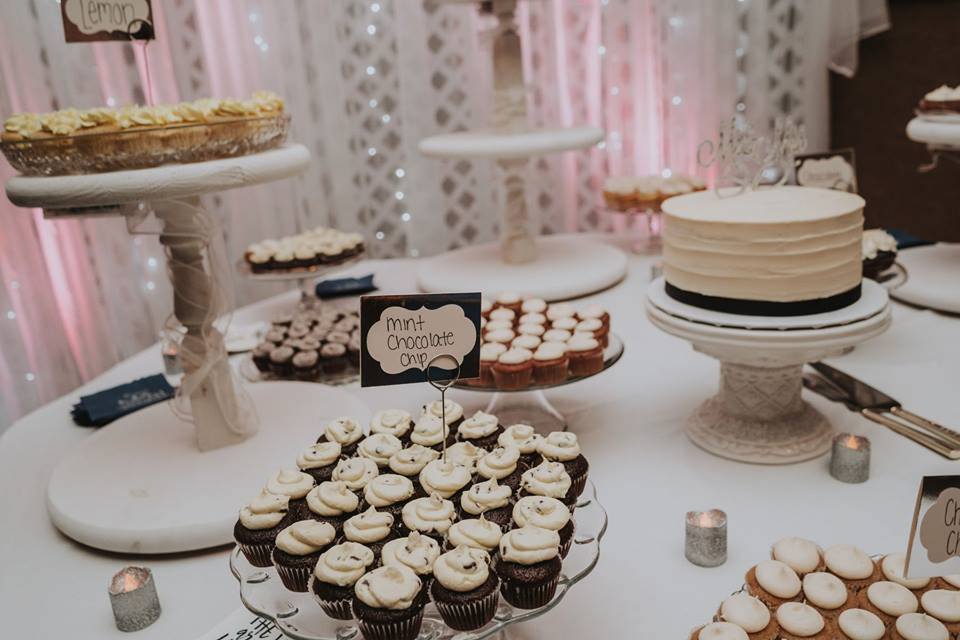 Dessert with backdrop